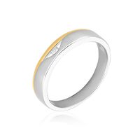 Damen Ring Silber Bicolor Gelb/Silber 925 Zirkonia   Vaninna   