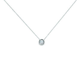 Damen Halskette Weißgold 375 Diamant 0,21ct - Ketten mit Anhänger Damen | OROVIVO