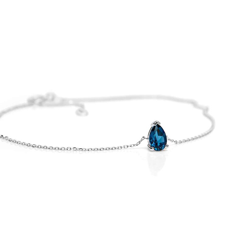 Bracciale Punto Luce Amélie Oro Bianco Topazio - Spannringe Damen | OROVIVO