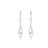 ROWYN Damen Ohrringe Lang Silber 925 Zirkonia Wei&szlig;