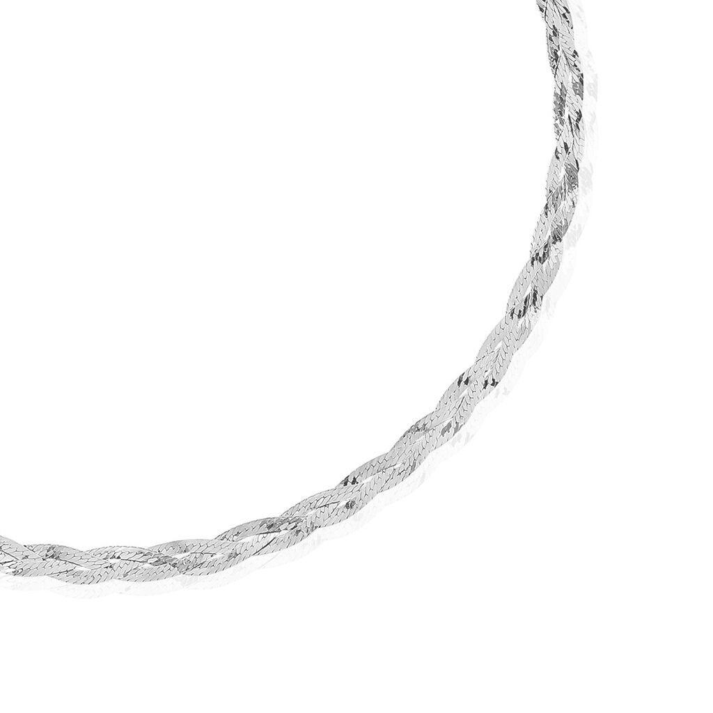 AUBRIE Damen Kette Silber Silber 925 B 5 mm, Kette ohne Stein