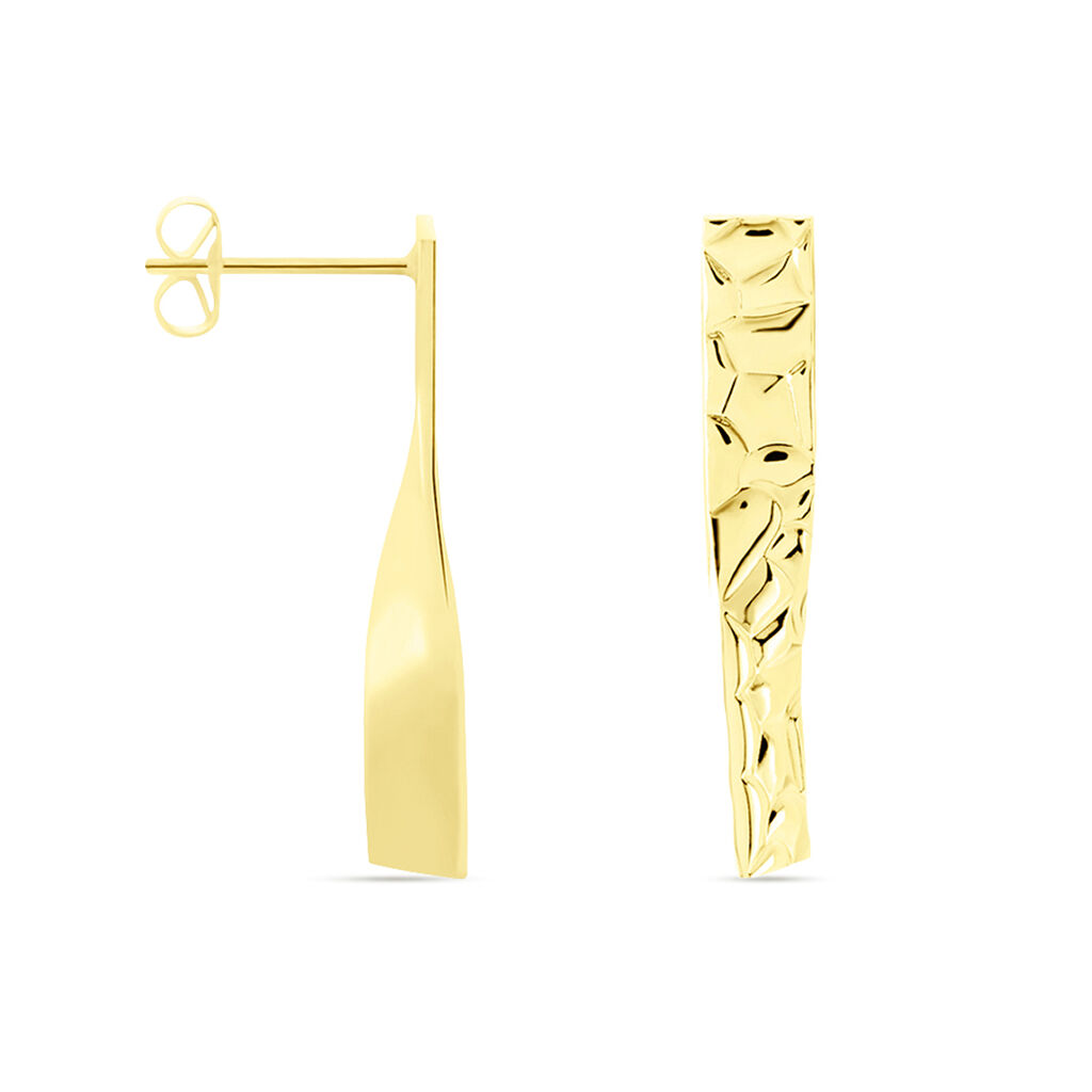 ANTOANETA Damen Ohrringe Lang Edelstahl vergoldet Dreieck