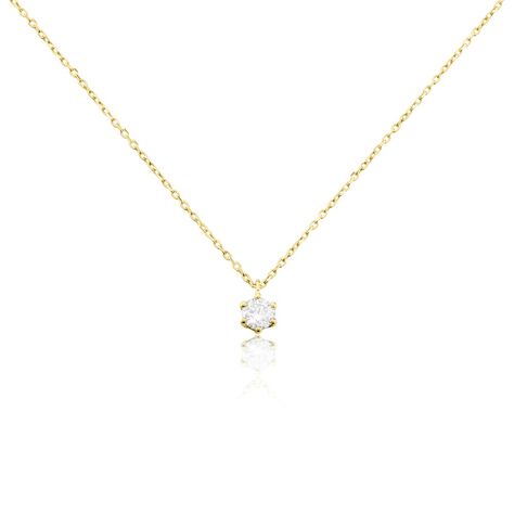 Kette Gold 750 Synthetischer Diamant 0,31ct - Halsketten Damen | OROVIVO