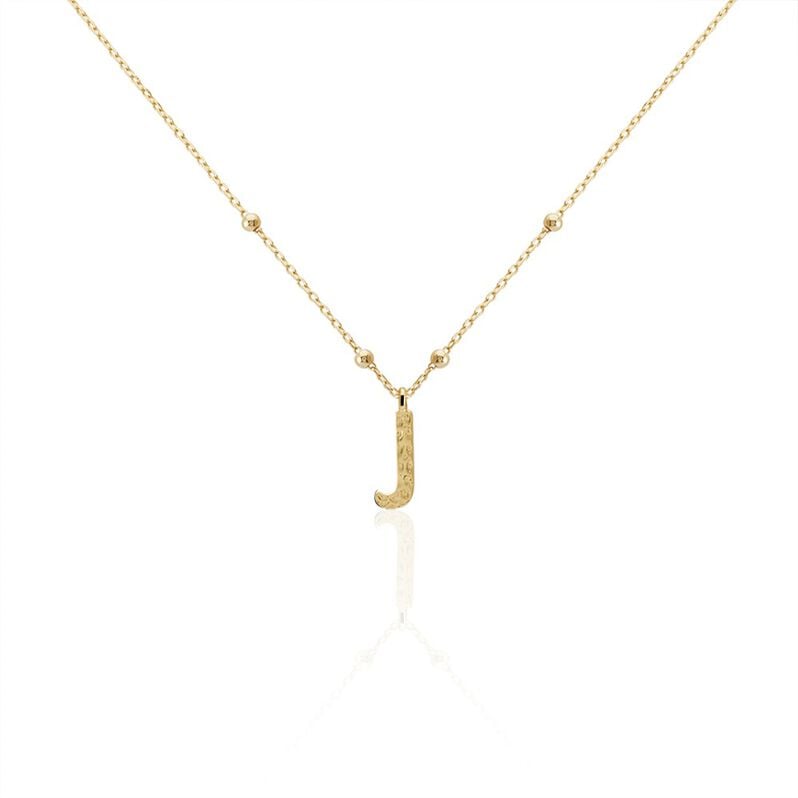 Collier Plaqué Or Jaune Lettra - Spannringe Damen | OROVIVO
