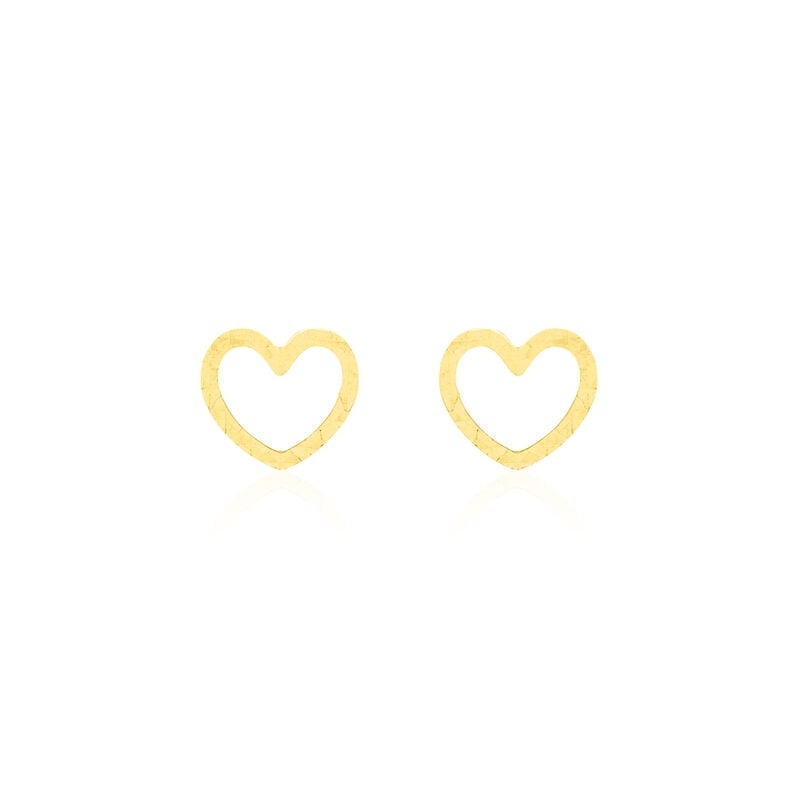 Damen Ohrstecker Gold 375 Diamantiert Herz - Ohrstecker Damen | OROVIVO