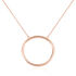 NORA Damen Collier Edelstahl rosevergoldet Kreis