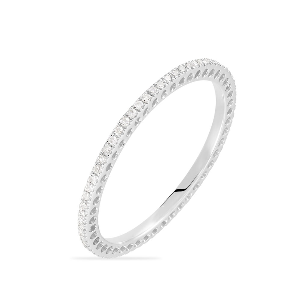 Alliance Or Weiss Et Diamants - Spannringe Damen | OROVIVO