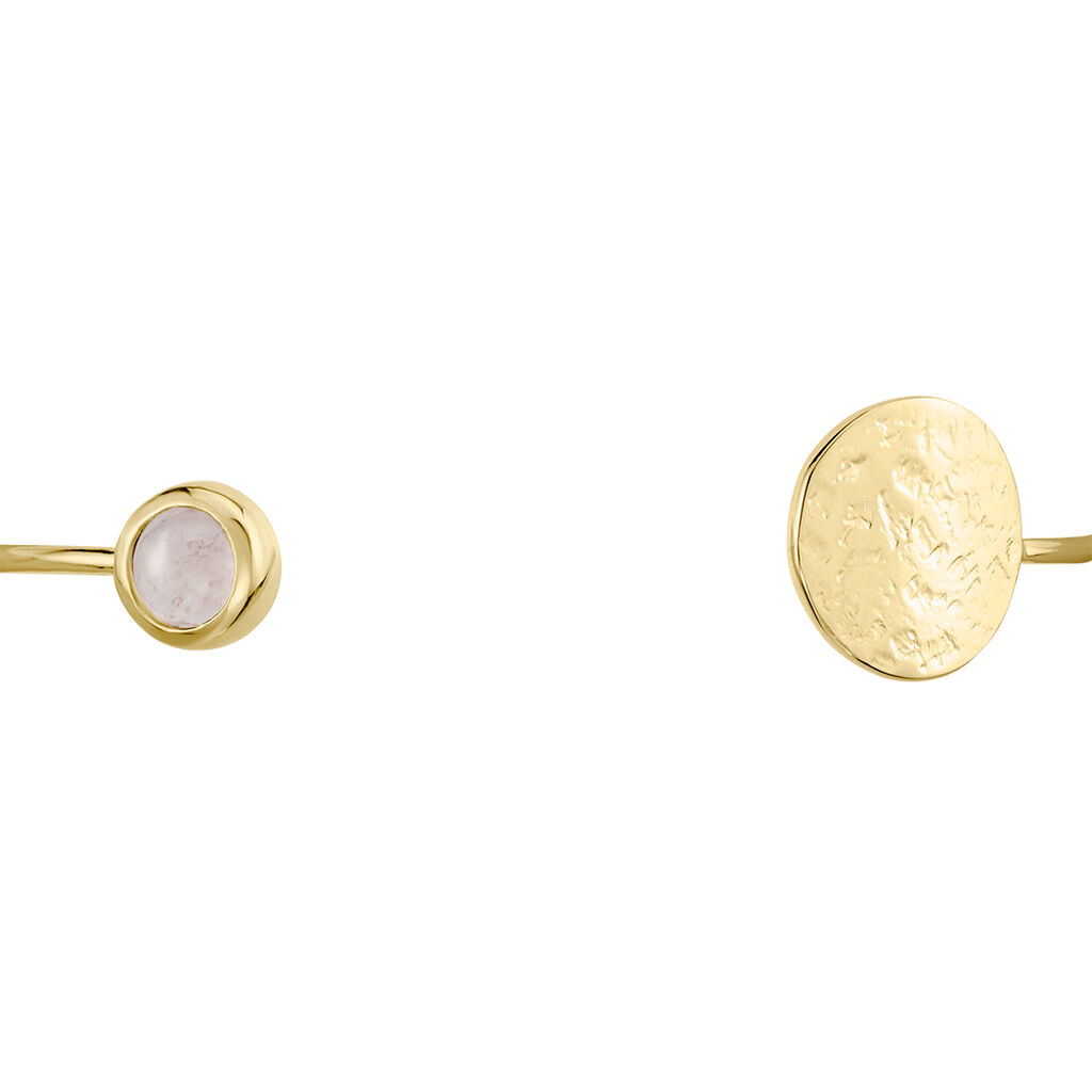 Damen Armreif Messing Gold 750 plattiert Quarz - Armreifen Damen | OROVIVO