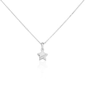 Kinder Halskette Silber 925 Zirkonia Stern - Ketten mit Stein Kinder | OROVIVO