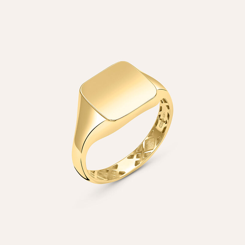 Anello Chevalier L'homme Or Oro Giallo - Spannringe Herren | OROVIVO