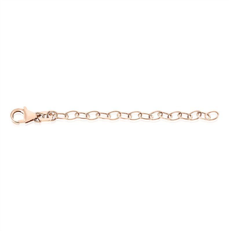 Verlängerungskette Panzerkette Silber 925 Rosé - Schmuck mit Stein Damen | OROVIVO