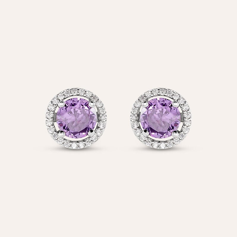 Orecchini Lobo Punto Luce Silver Rainbow Argento Rodiato Cubic Zirconia - Spannringe Damen | OROVIVO