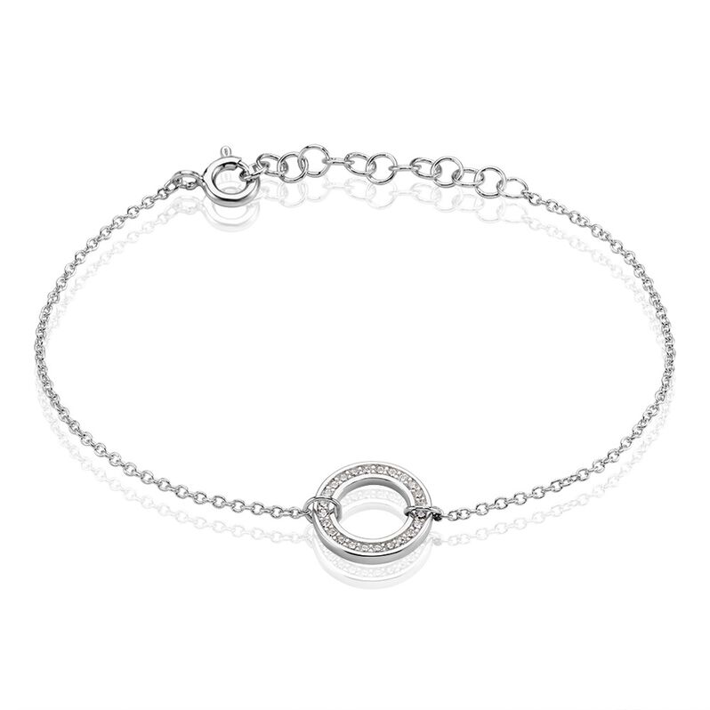 Bracelet Argent Rhodié Diogo Oxydes De Zirconium - Spannringe Damen | OROVIVO