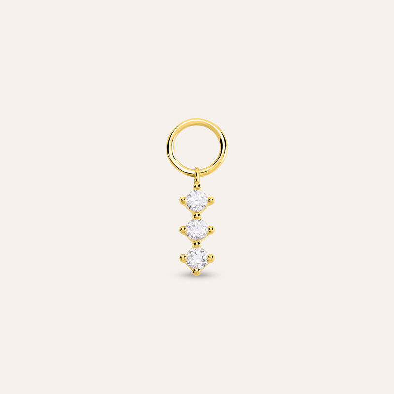 Charm Trilogy Toujours Oro Giallo Cubic Zirconia - Spannringe Damen | OROVIVO
