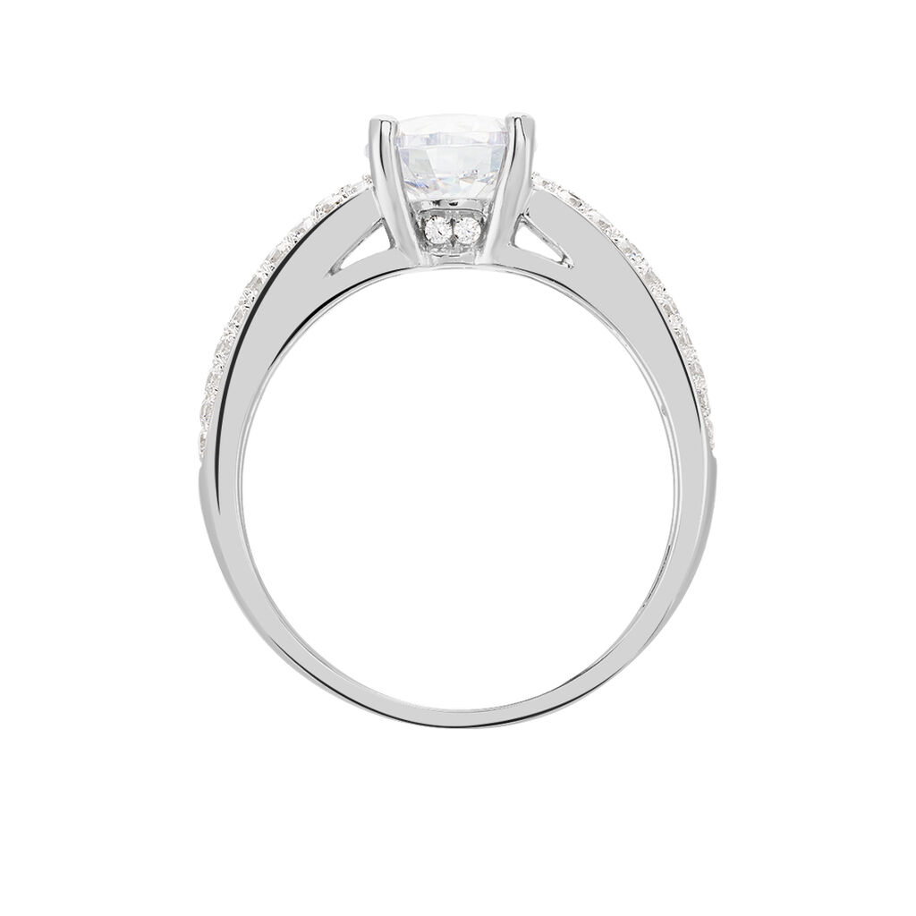 MARILYN Damen Ring Silber 925 Zirkonia Wei&szlig; 0,35 ct