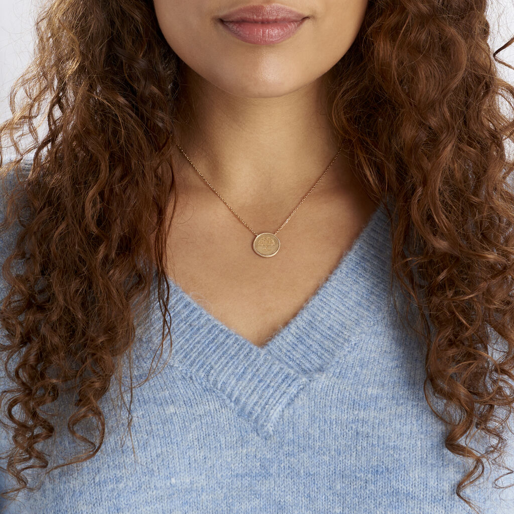 Collier Plaque Or Jaune Aziliza - Spannringe Damen | OROVIVO