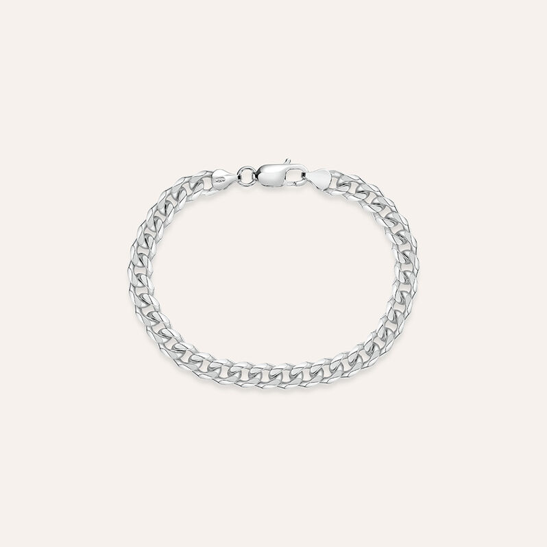 Bracciale Catena Gentleman Argento Rodiato - Spannringe Herren | OROVIVO