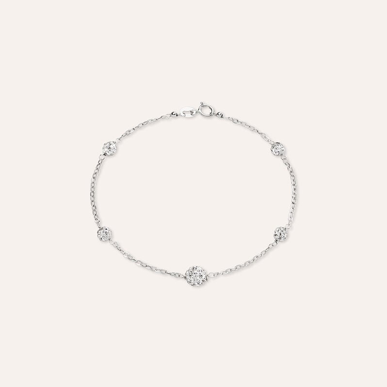 Bracciale Crystal Gold Oro Bianco Cristallo - Spannringe Damen | OROVIVO