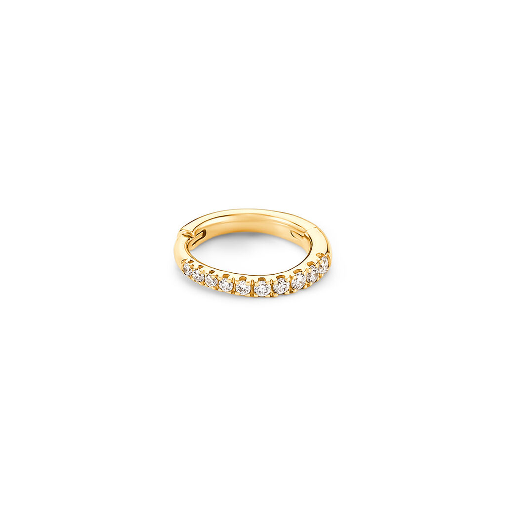 JOLIE Damen Piercing Gold 375 (9 Karat) Synthetischer Diamant Weiß 0,06 ct - Schmuck mit Stein Damen | OROVIVO