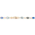 Damen Armband 18 Karat Vergoldet Multicolour Steine Blau Ilvaae - Armbänder Damen | OROVIVO