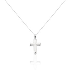 Damen Halskette Silber 925 Zirkonia Kreuz - Ketten mit Anhänger Damen | OROVIVO
