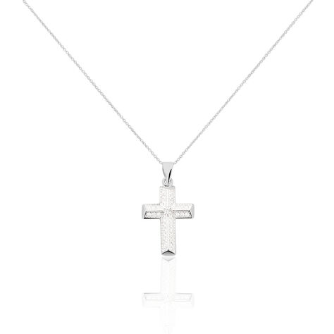 Damen Halskette Silber 925 Zirkonia Kreuz - Halsketten Damen | OROVIVO