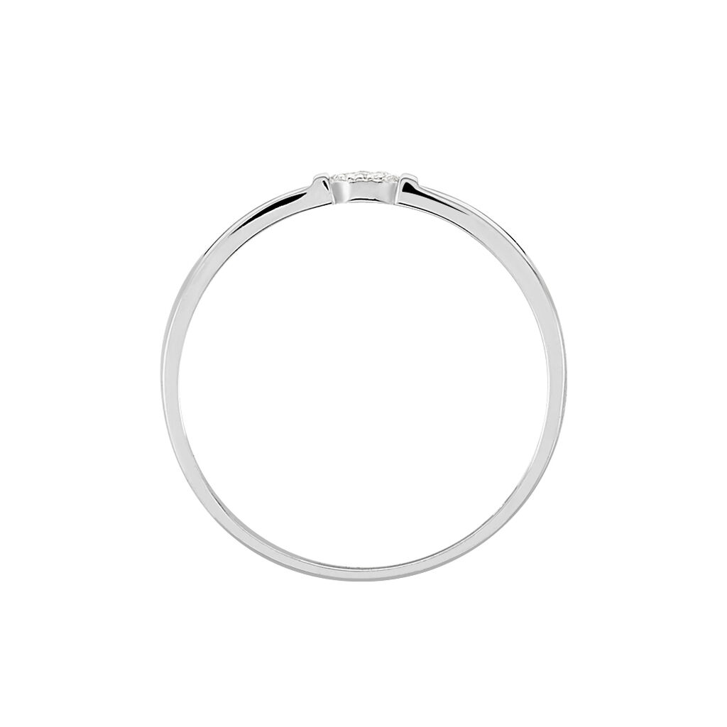 Bague Or Weiss Et Diamants - Spannringe Damen | OROVIVO