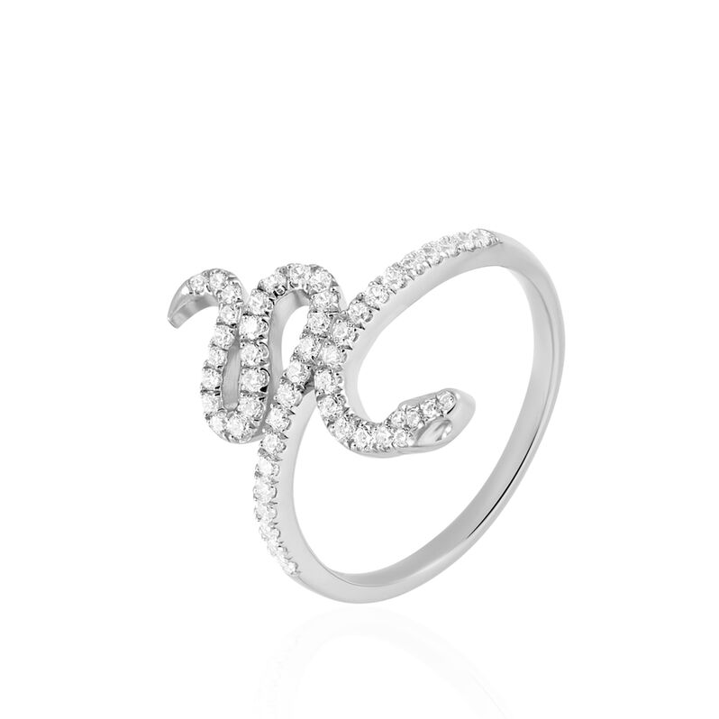 Bague Fyona Argent Blanc Oxyde De Zirconium - Spannringe Damen | OROVIVO