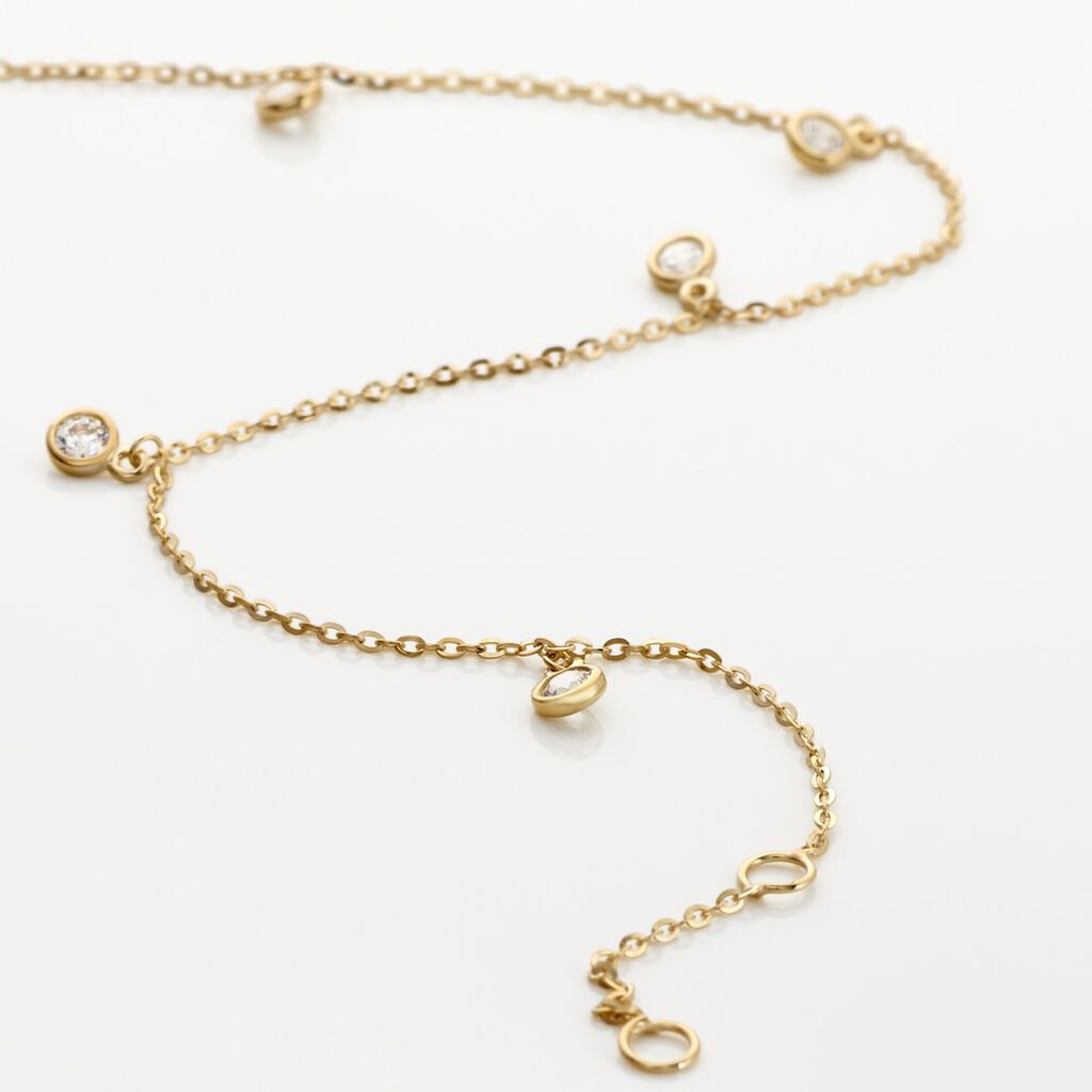 TALILA 1 Damen Armband Gold 375 (9 Karat) Zirkonia Wei&szlig; 0,11 ct