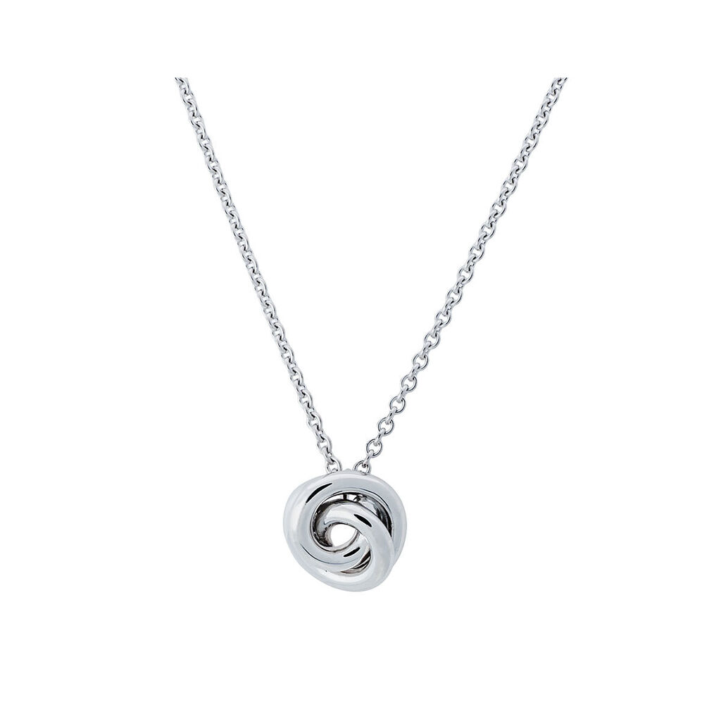 Damen Halskette Silber 925 Blume, Collier ohne Stein