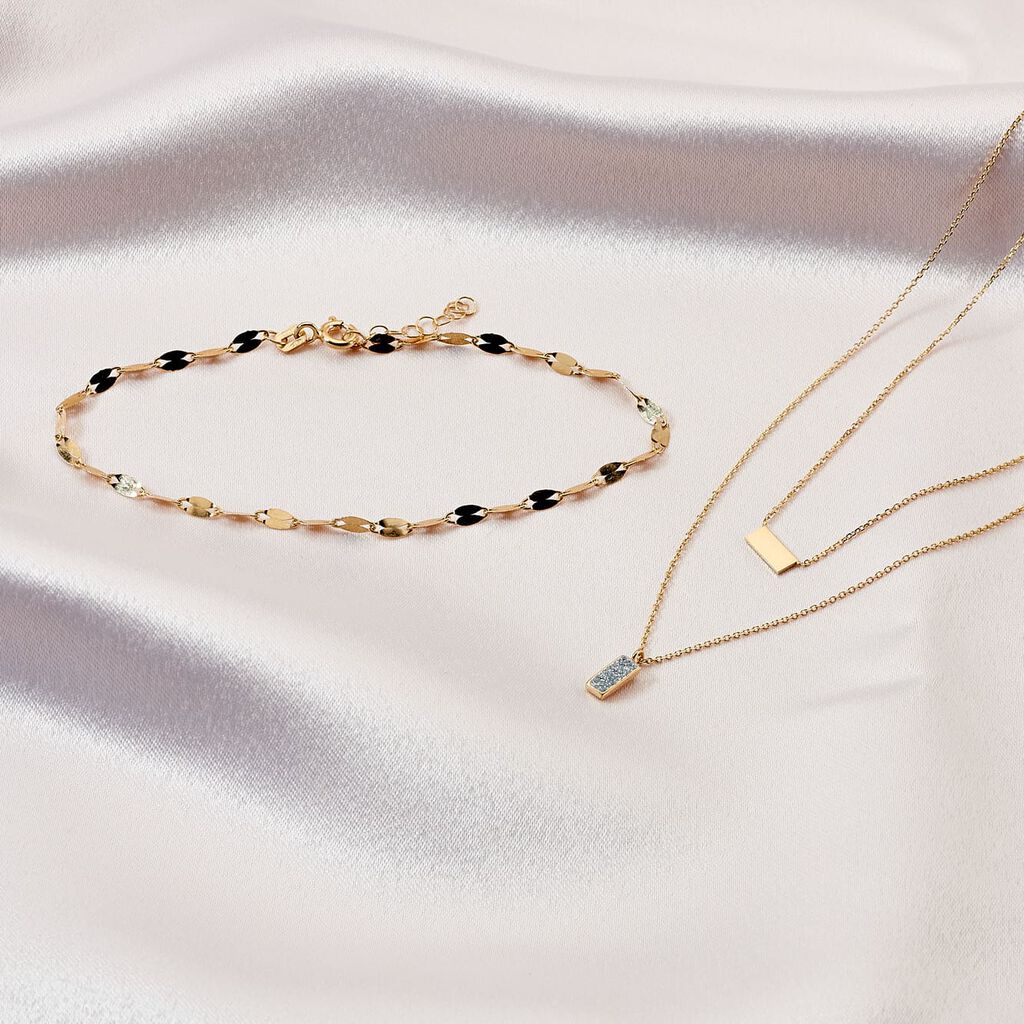 Damenarmband Luminakette Gold 375  - Sommerschmuck Damen | OROVIVO