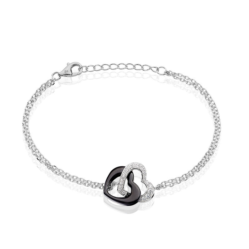 Bracelet Love Argent  Et Ceramique - Spannringe Damen | OROVIVO