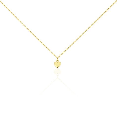 Damen Halskette Silber 925 Gold vergoldet Herz - Halsketten  | OROVIVO