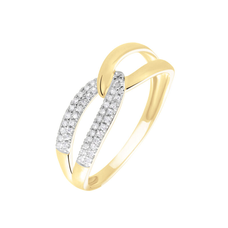 Bague Simouna Or Jaune Diamant - Spannringe Damen | OROVIVO