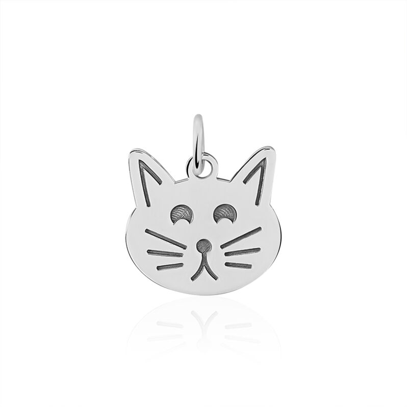 Pendentif Argent Eustazio Forme Tete De Chat - Spannringe Familie | OROVIVO