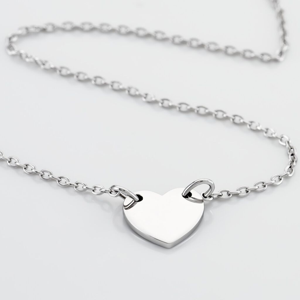 ALYSSANDRA HERZ 4 Damen Collier Silber 925 Herz B 1,2 mm