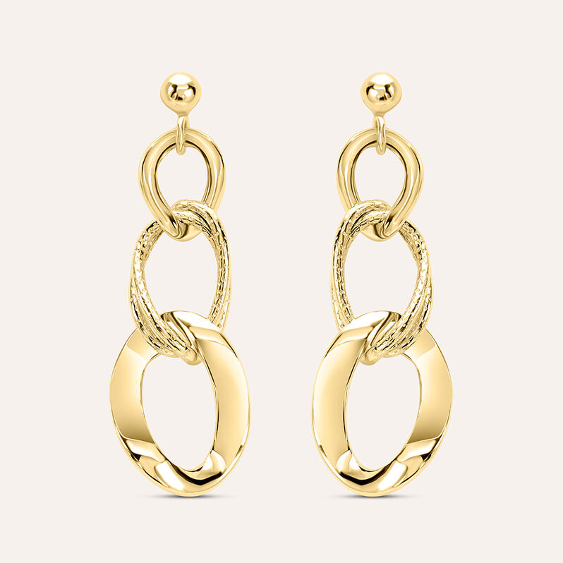 Orecchini Pendenti Isabelle Oro Giallo - Spannringe Damen | OROVIVO