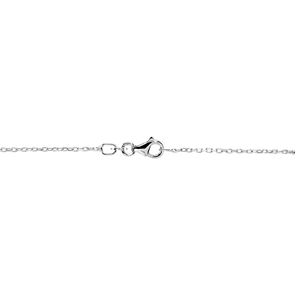 SJANA Damen Collier Silber 925 Zirkonia Wei&szlig; Kreis