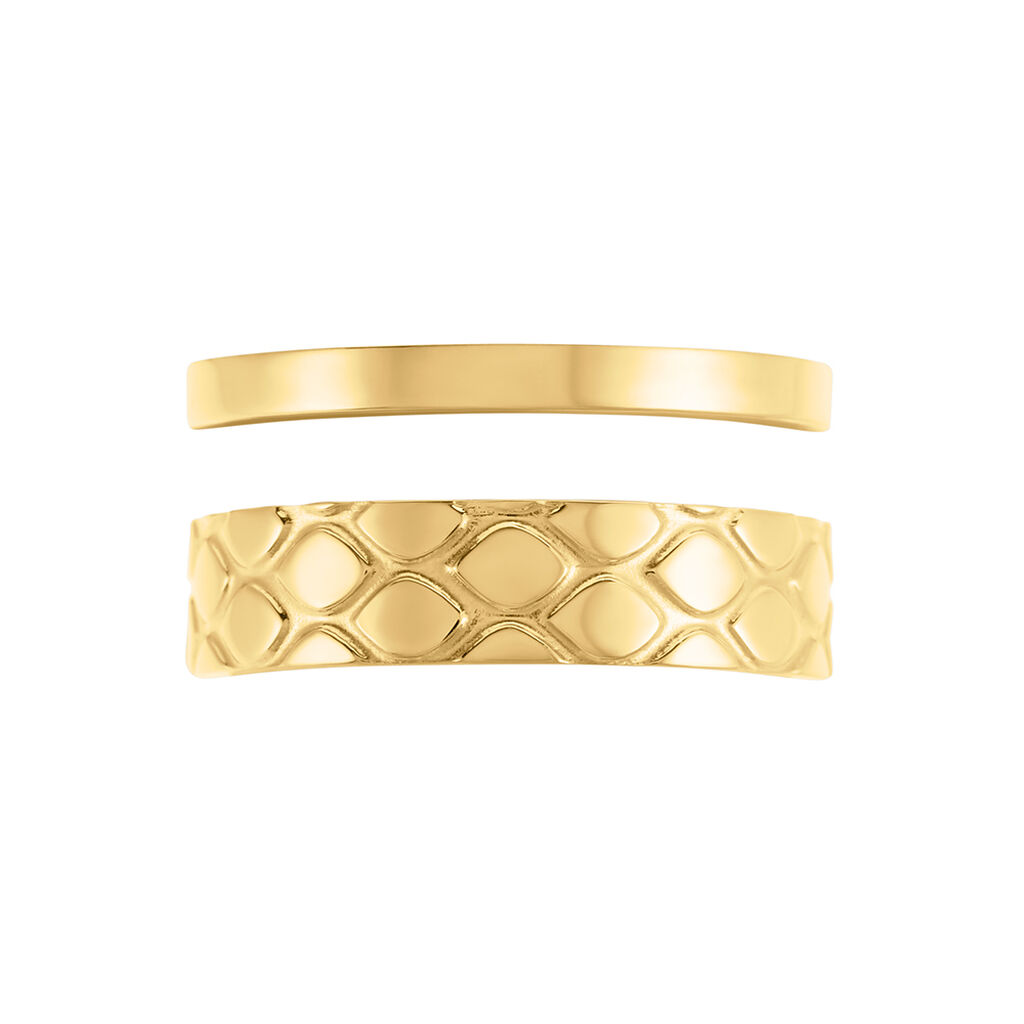 ROMINA Damen Ring Edelstahl vergoldet