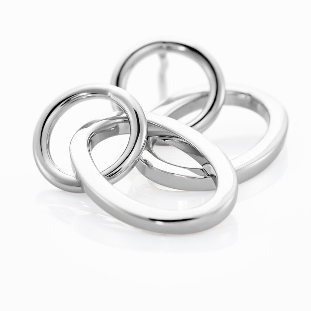 TOPI Damen Ohrringe Lang Silber Silber 925