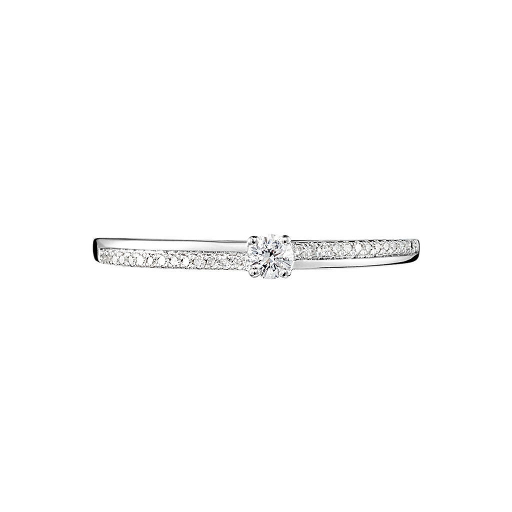 Damen Ring Weißgold 375 Diamant 0,07ct Alexandra  - Verlobungsringe Damen | OROVIVO