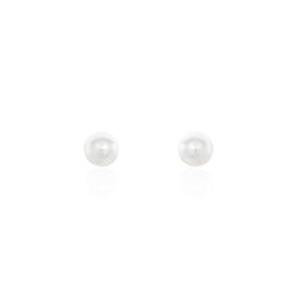 Damen Perlenohrringe Silber 925 Zuchtperlen 6-7mm - Ohrstecker Damen | OROVIVO