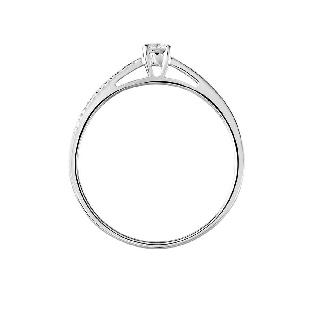 Damen Ring Weißgold 375 Diamant 0,22ct Alexandra  - Verlobungsringe Damen | OROVIVO
