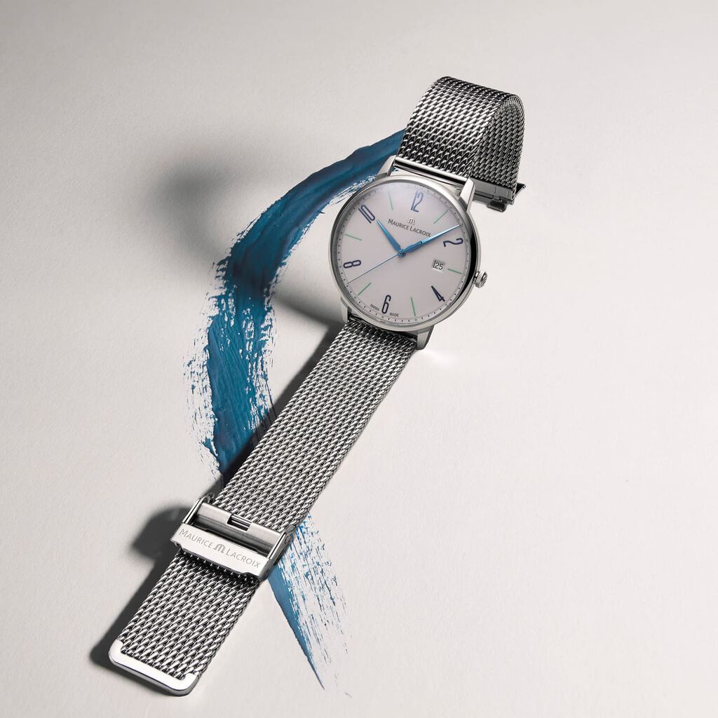 Maurice Lacroix Herrenuhr Eliros Date 25th Anniversary Quarz EL1118-SS00E-120-C - Armbanduhren Unisex | OROVIVO
