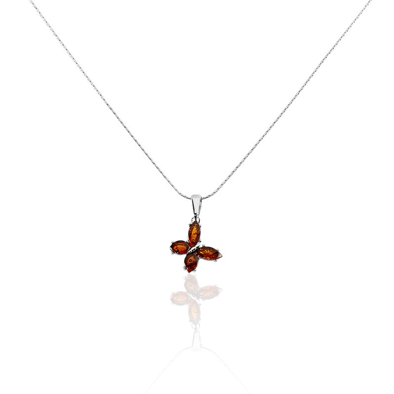 Collier Asma Argent Blanc Ambre - Spannringe Damen | OROVIVO