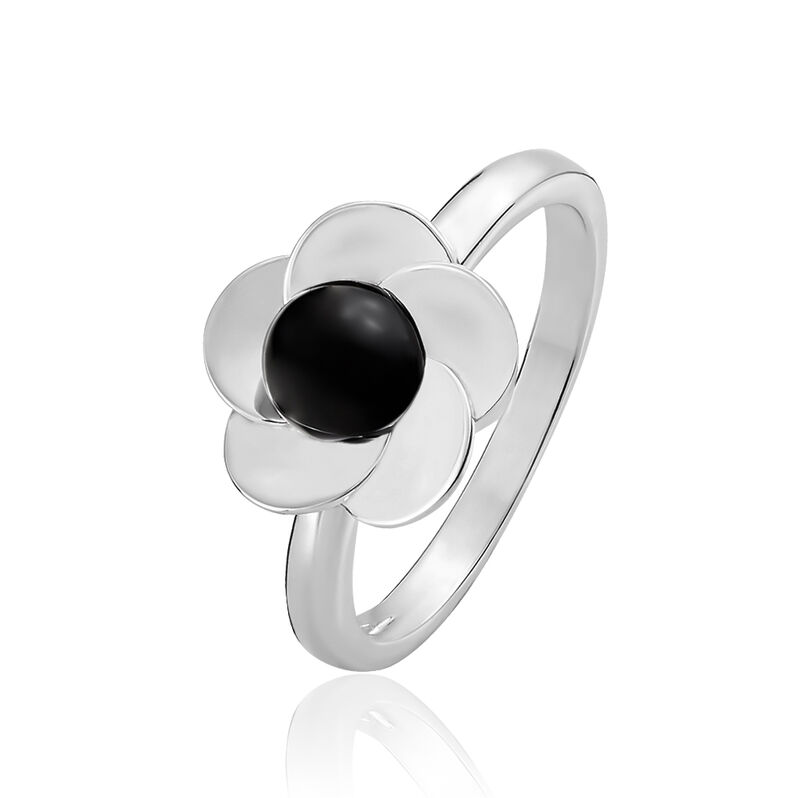 Bague Laurelina Argent Blanc Céramique - Spannringe Damen | OROVIVO