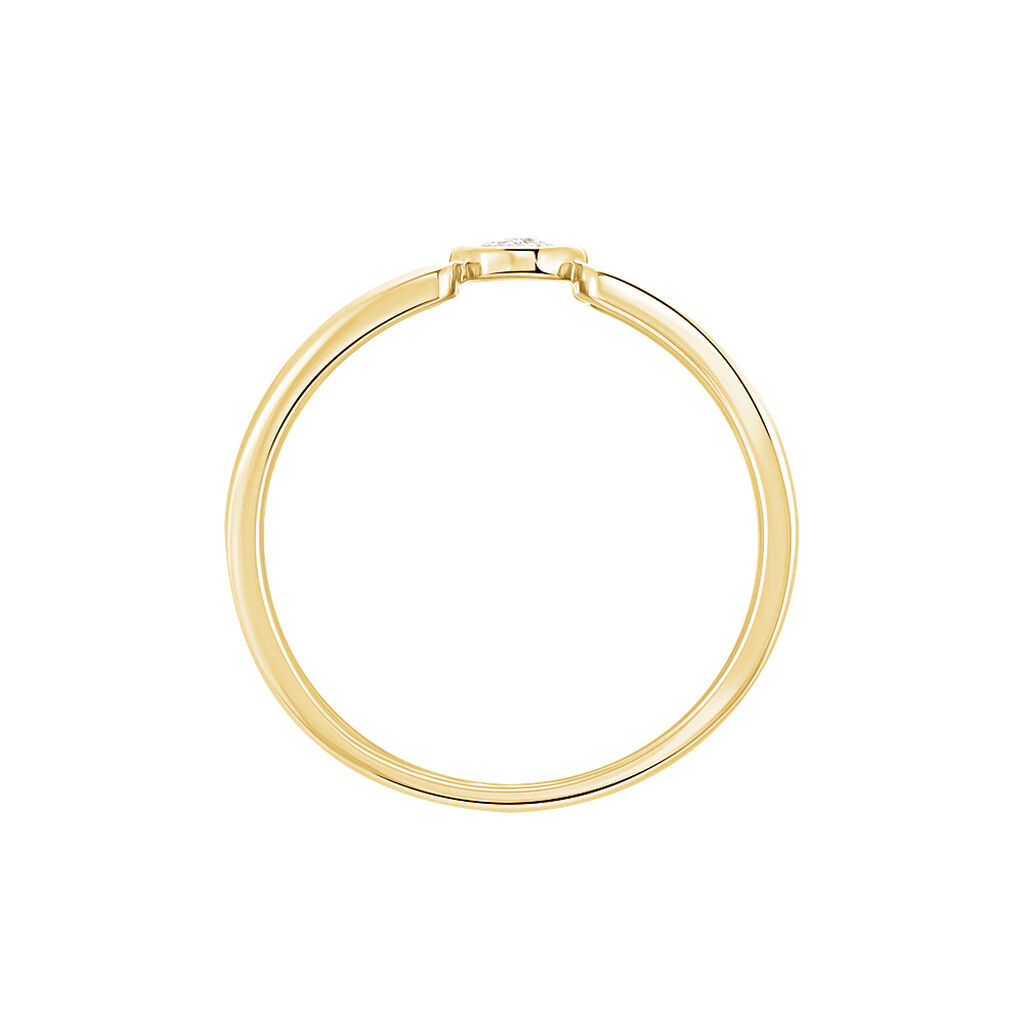 Bague Or Jaune Diamants Tamaya - Spannringe Damen | OROVIVO