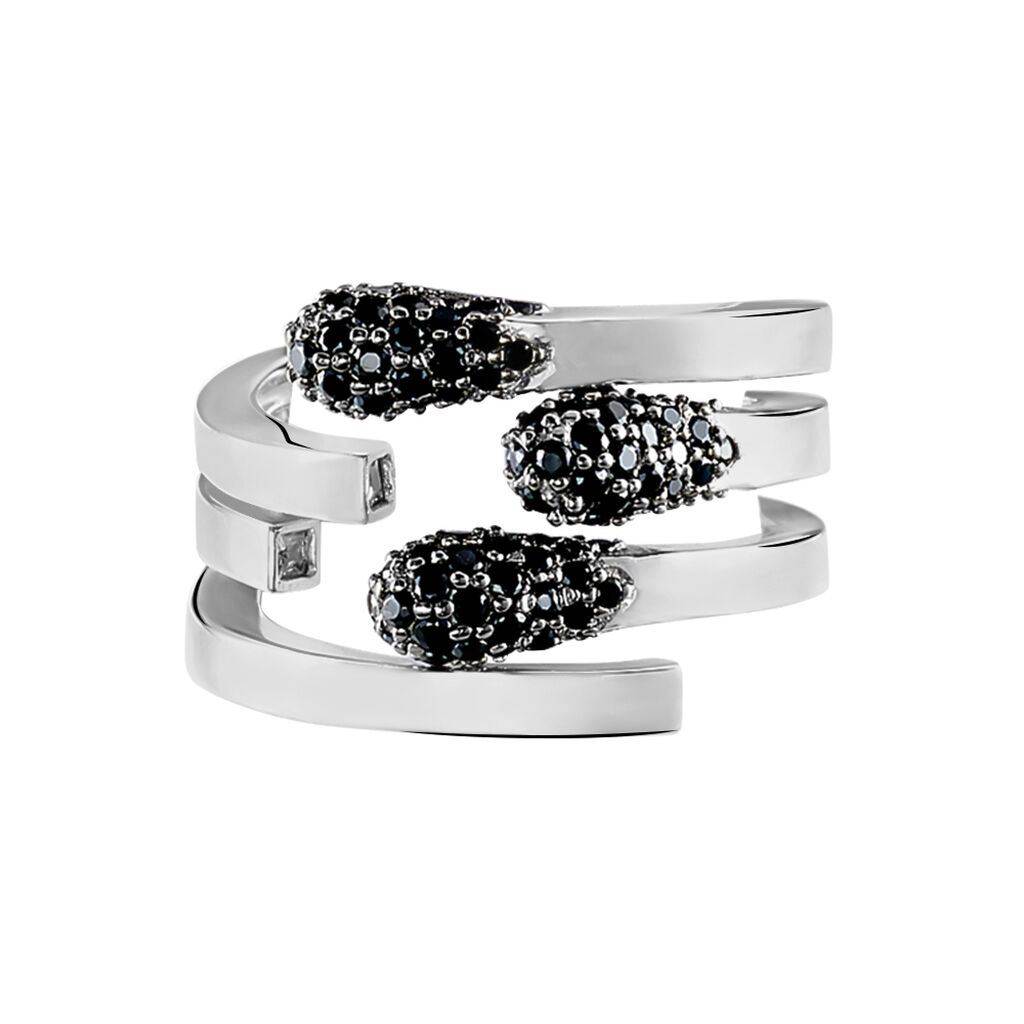 Damen Ring Silber 925 Zirkonia Wei&szlig;