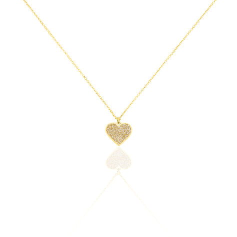 Damen Halskette Gold 375 Herz Gold - Halsketten  | OROVIVO