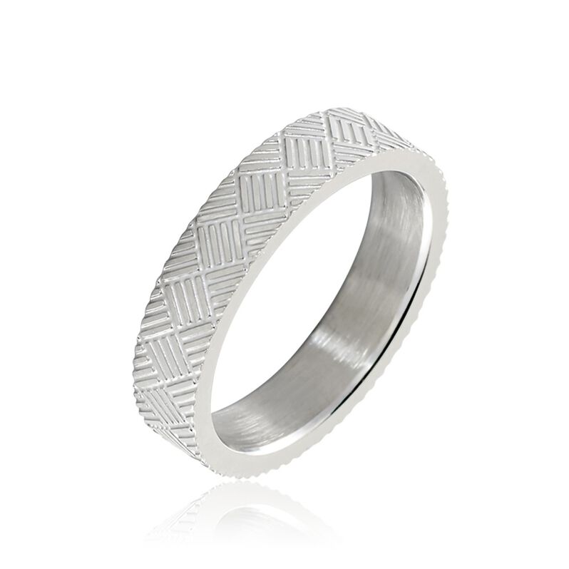 Bague Phebus Him Acier Weiss - Spannringe Herren | OROVIVO